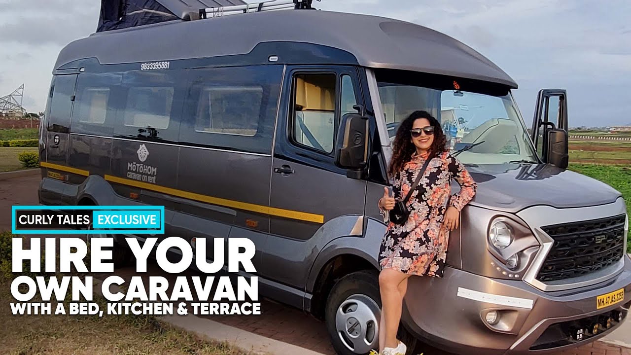 Travel and Stay In A Caravan With Bed Kitchen and Terrace At ₹15000 With Driver Location Mumbai